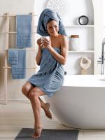 Комплект полотенец махровых Diana Темно-голубой авеню