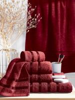 Комплект полотенец махровых Diana Гранат