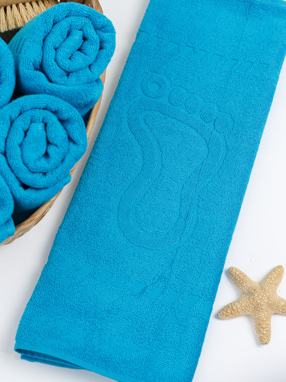 Полотенце для ног 50х70см бирюзовый BS450гр