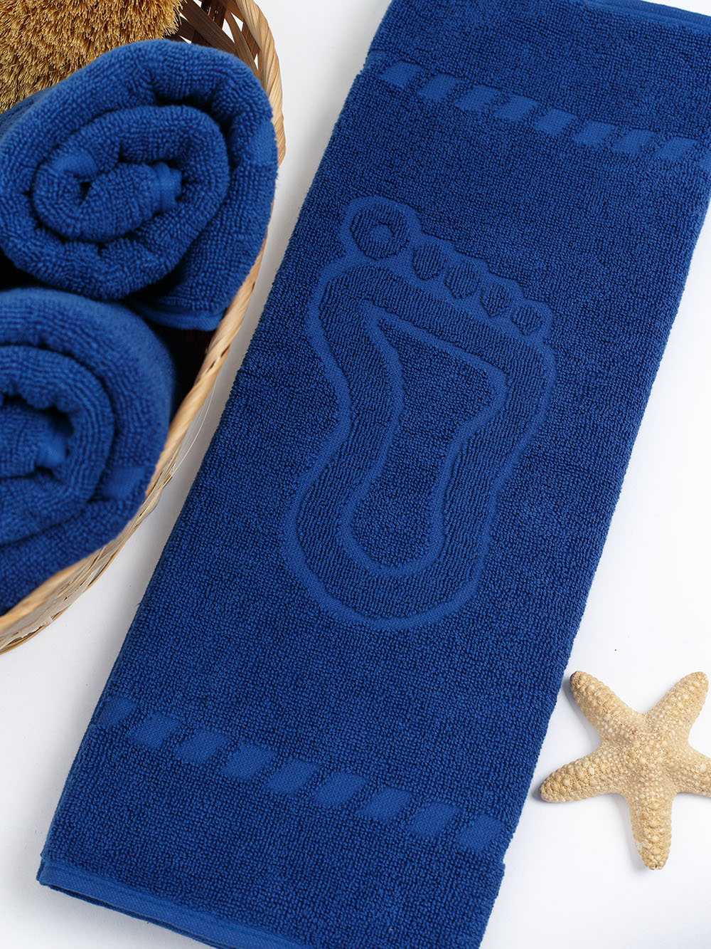 Полотенце для ног 50х70см ярко-синий BS450гр