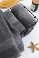 Полотенце для головы 50x90см серый