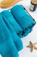 Полотенце для головы 50x90см сине-зеленый