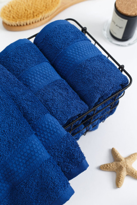 Полотенце для головы 50x90см ярко-синий