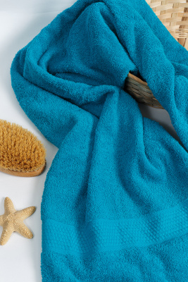 Полотенце для головы 50x90см сине-зеленый