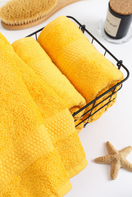 Полотенце для лица 40x70см ярко-желтый