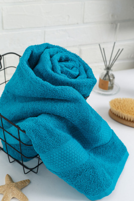 Полотенце для головы 50x90см сине-зеленый