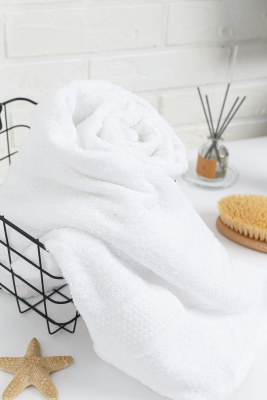Полотенце банное 70x140см белый
