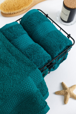 Полотенце для головы 50x90см Темно-зеленый