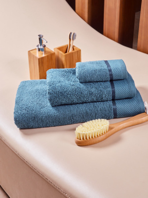 Комплект полотенец махровых Diana Индиго